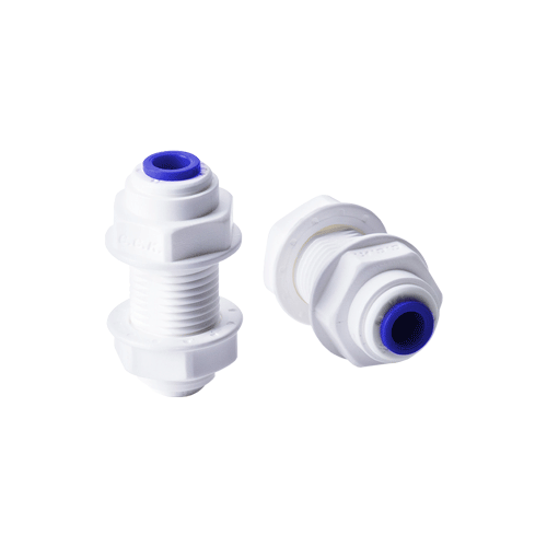 Барьер Фитинг выходной 1/4"-1/4"QF синий