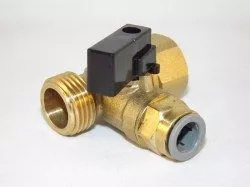 Аквафор Запчасти Тройник с шаровидным краном 1/2"х1/2"х3/8"